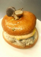 Bagel aux cèpes et foie gras frais